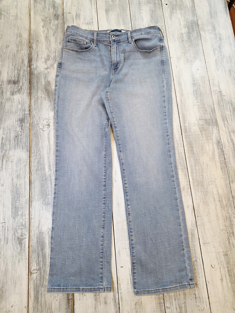 Levi's 505 Light Blue Mid Rise Straight-Leg Women's Jeans sz 10